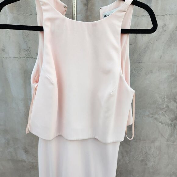 Jill Jill Stuart bhldn anthropologie I've Crepe maxi dress pink - Picture 6 of 11